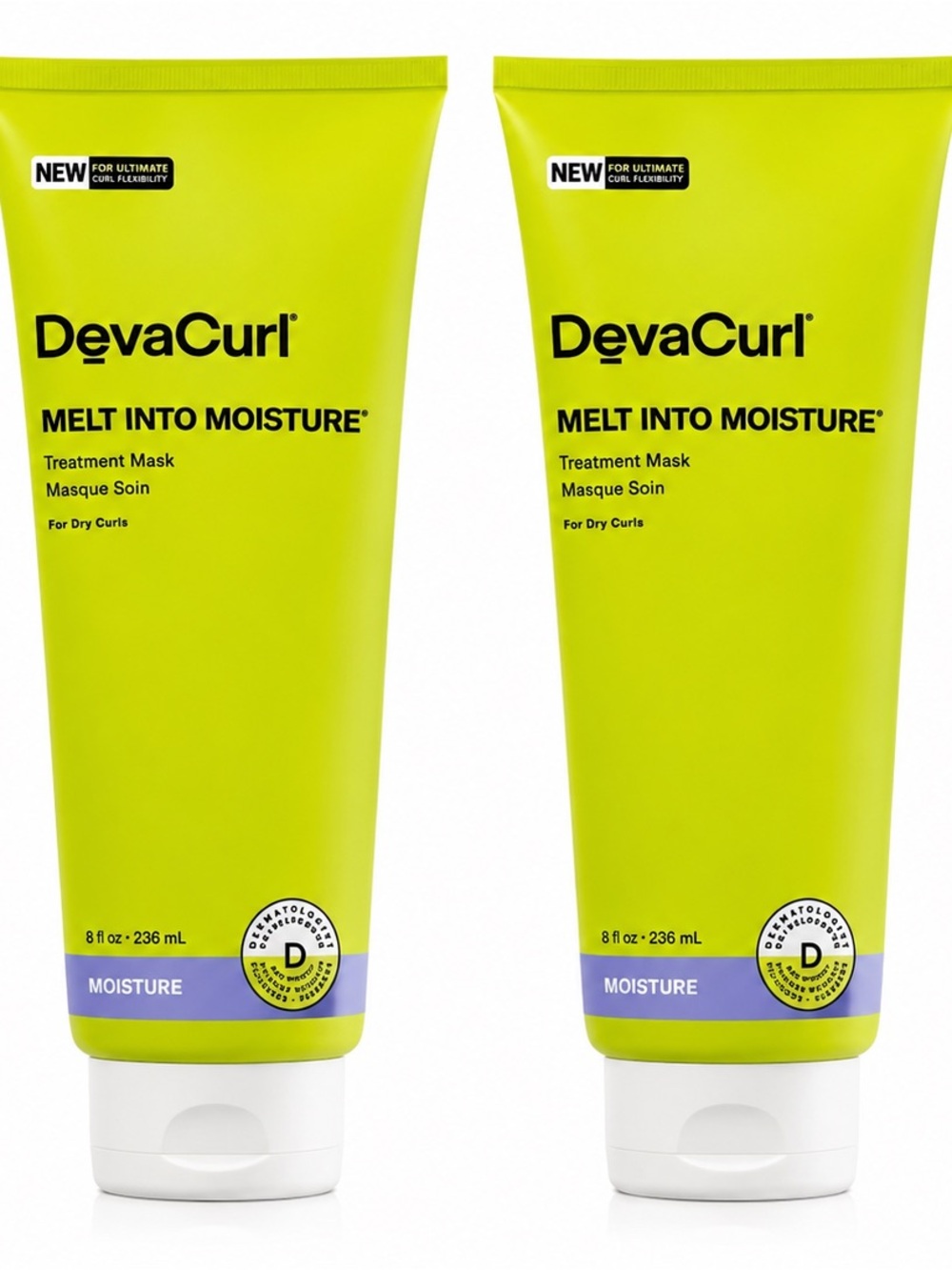 DevaCurl Melt Into Moisture Treatment Mask 8 fl oz 236ml Duo Pack